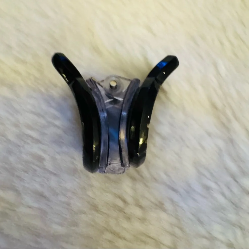 Mini Hair Claw Clip, Black Cat Face